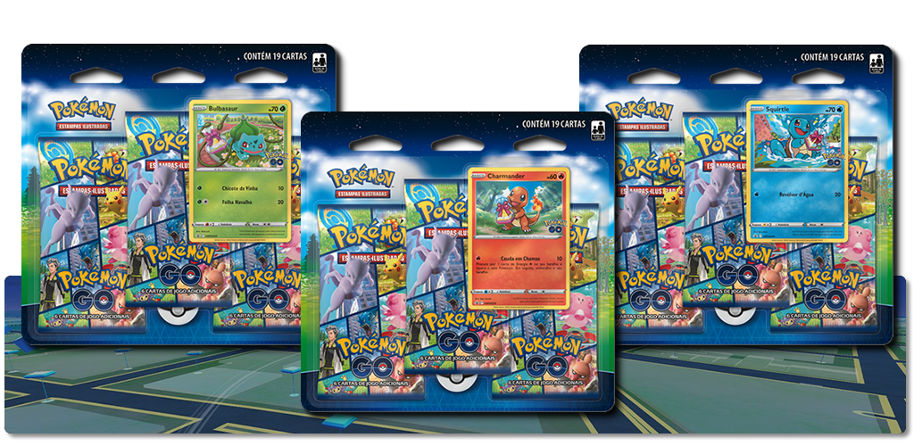 Pacote Triplo Pokemon GO